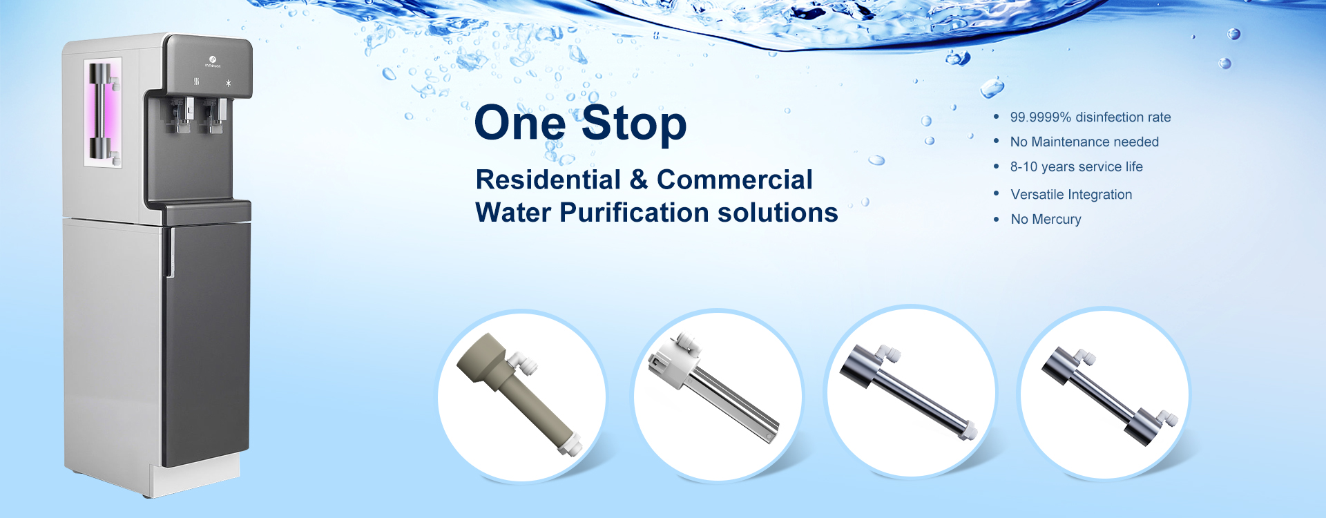 Popularization of UV water sterilization technology