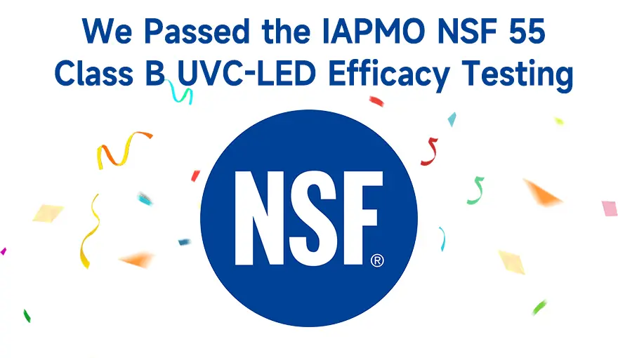 Innest UVC-LED Water Sterilizer Passes IAPMO NSF/ANSI 55 Class B Certification